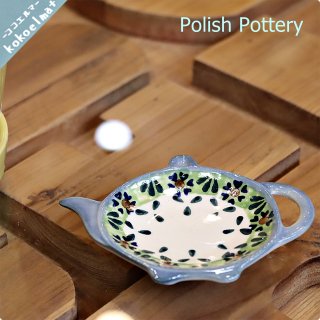 Polish Pottery◆ポーリッシュ ポタリー◆ティーバックトレイ◆小皿◆ポーランド食器◆WIZA社◆ウィザ◆耐熱陶器◆W909-25A