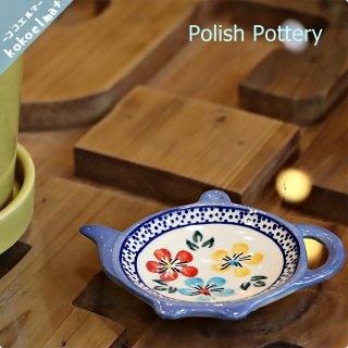 Polish Pottery◆ポーリッシュ ポタリー◆ティーバックトレイ◆小皿◆ポーランド食器◆WIZA社◆ウィザ◆耐熱陶器◆W909-165