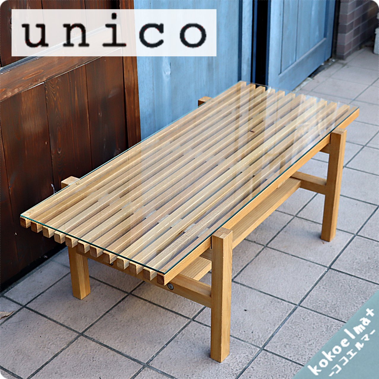 値下げ/unico(ウニコ)よりLIJN(レイン)シリーズのローテーブルです 