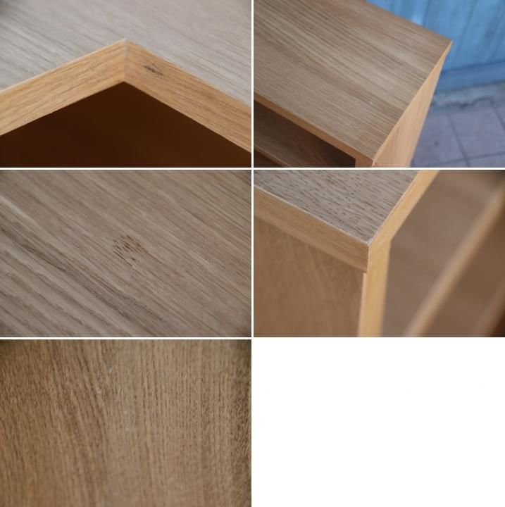 人気のMUJI(無印良品)のオーク材 薄型ラック・16cm・コーナー用 人気のMUJI(無印良品)のオーク材 薄型ラック・16cm・コーナー用