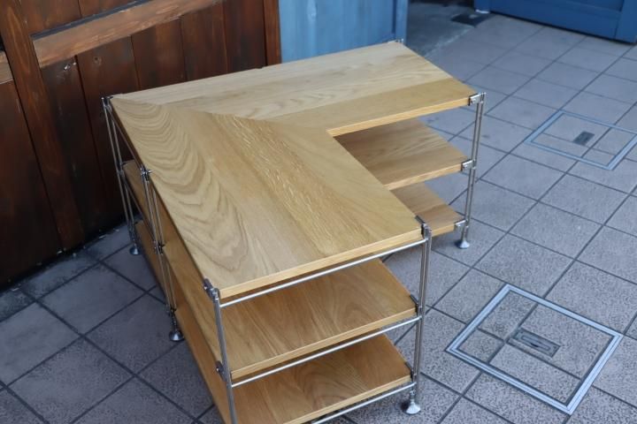 無印良品(MUJI)の人気のオーク材×ステンレス 3段コーナー