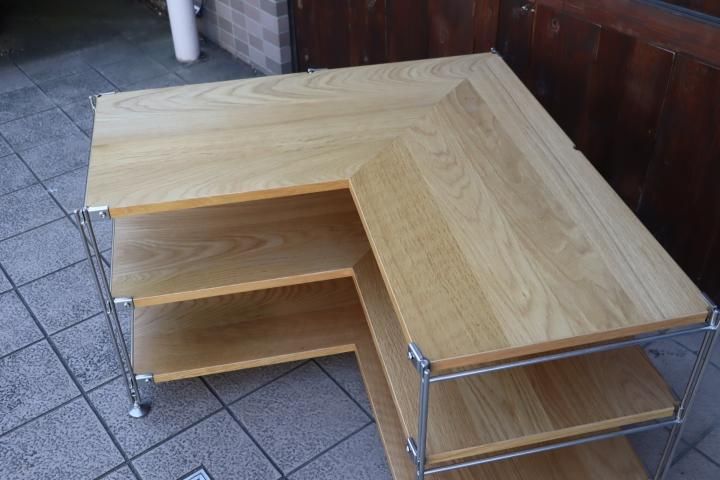 無印良品(MUJI)の人気のオーク材×ステンレス 3段コーナー