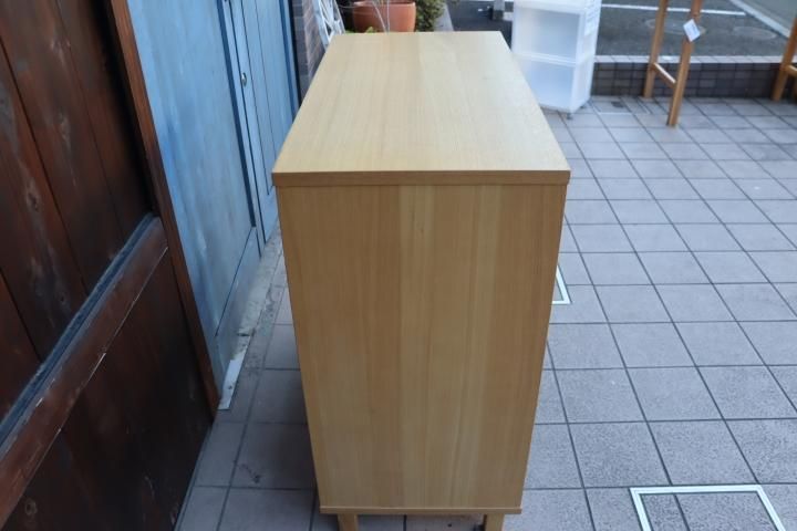 人気の無印良品(MUJI)の木製シェルフ2×2/タモ材 ナチュラルです 人気の無印良品(MUJI)の木製シェルフ2×2/タモ材 ナチュラルです