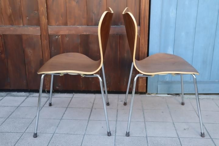 ウォールナット材◇セブンチェア◇2脚セット◇アルネ ウォールナット材◇セブンチェア◇2脚セット◇アルネ