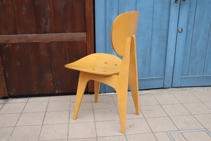 木製椅子イデー ダイニングチェア 長大作 レトロ 和モダン 北欧スタイル プライウッド