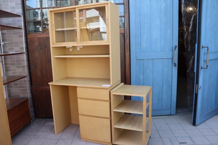 値下げ/人気の無印良品(MUJI)のオーク材 カップボードです 値下げ/人気の無印良品(MUJI)のオーク材 カップボードです