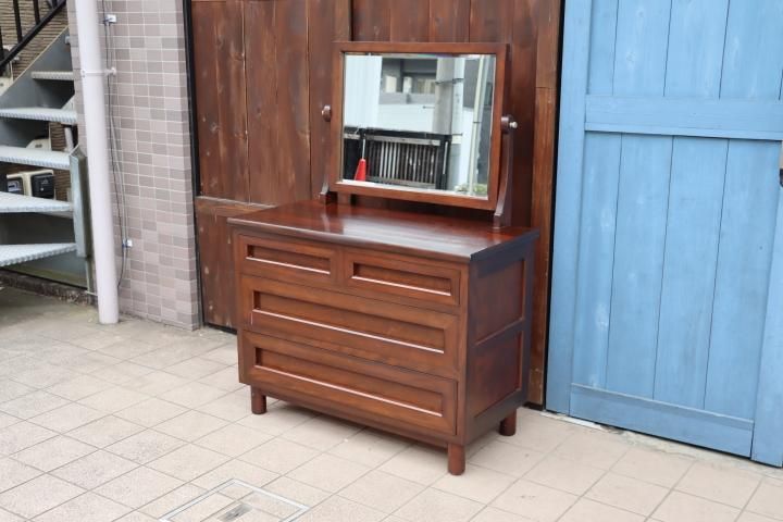 松本民芸家具のT型 ドレッサーのご紹介です。ミズメザクラ無垢材 松本民芸家具のT型 ドレッサーのご紹介です。ミズメザクラ無垢材