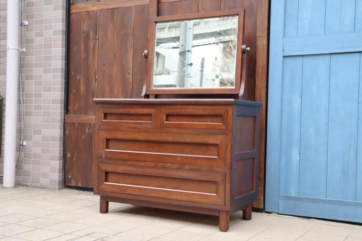 松本民芸家具のT型 ドレッサーのご紹介です。ミズメザクラ無垢材 松本民芸家具のT型 ドレッサーのご紹介です。ミズメザクラ無垢材