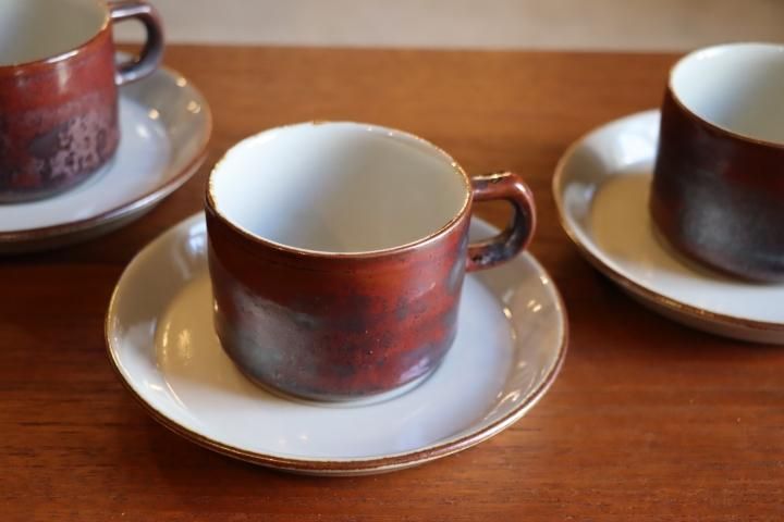 ○ヴィンテージ 北欧食器 デシレ Thule コーヒーカップ＆ケーキ