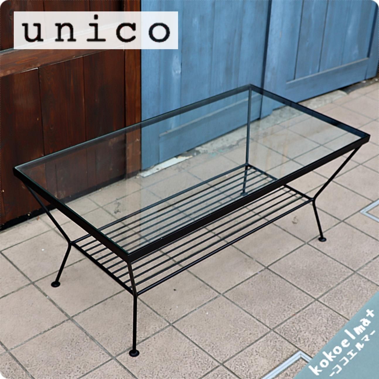 unico ガラステーブル-