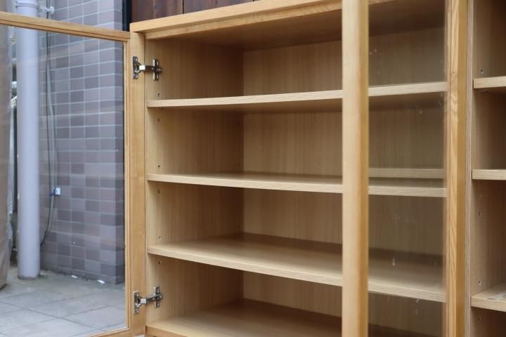 人気の無印良品(MUJI)のタモ材を使用した木製キャビネット・大 人気の無印良品(MUJI)のタモ材を使用した木製キャビネット・大
