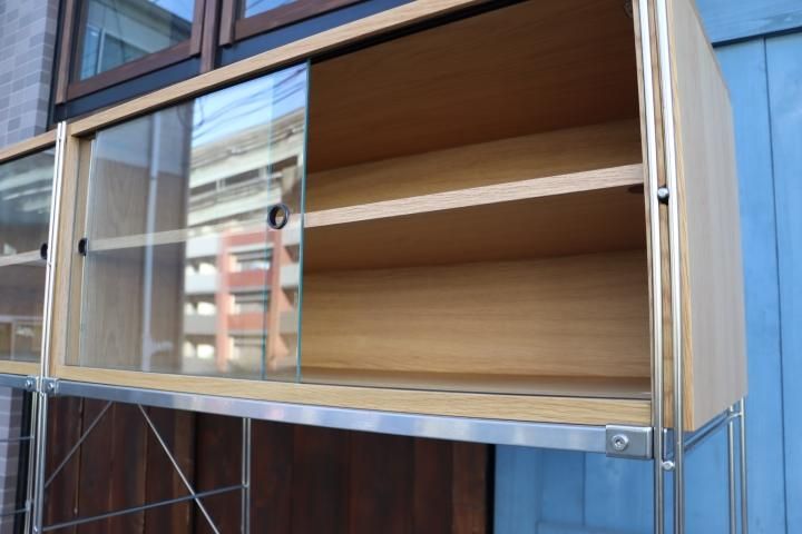 無印良品(MUJI)のステンレス×オーク材、2列・引き出し・BOX付 無印良品(MUJI)のステンレス×オーク材、2列・引き出し・BOX付