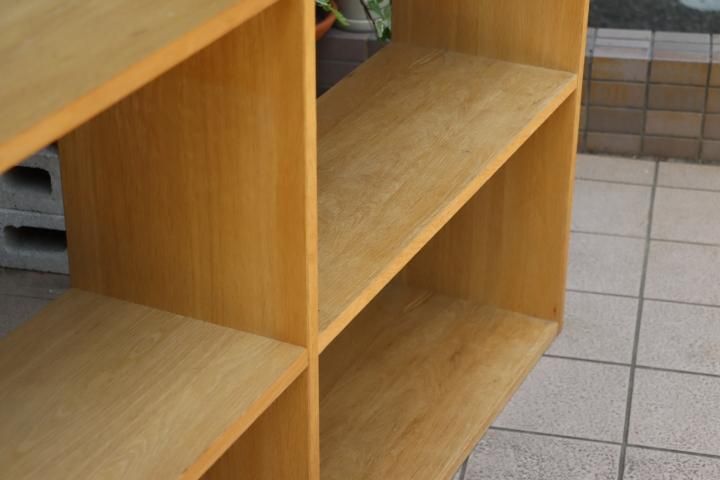 人気の無印良品(MUJI)のオーク材 ワイド・2列・2段スタッキング 人気の無印良品(MUJI)のオーク材 ワイド・2列・2段スタッキング
