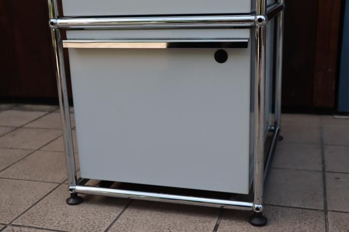 USM Haller(ハラー)のカギ付き1列・2段キャビネット/鍵付です USM Haller(ハラー)のカギ付き1列・2段キャビネット/鍵付です