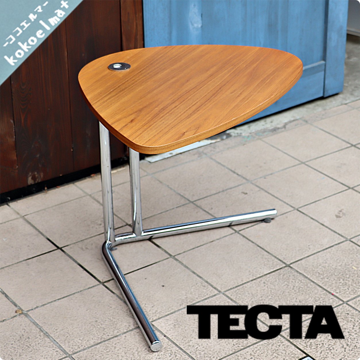 ドイツ TECTA テクタ K22 サイドテーブル オーク材 昇降式#アクタス
