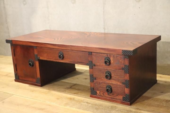 展示品 岩谷堂箪笥 座卓 4尺 センターテーブル 漆塗 欅材 岩手県