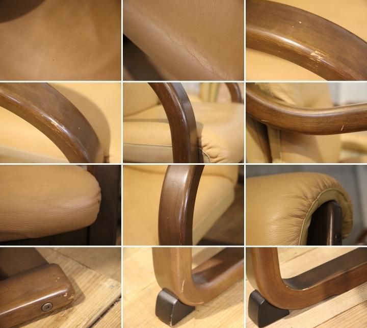 FUJI FURNITURE(冨士ファニチア)の本革を使用したダイニングチェアー