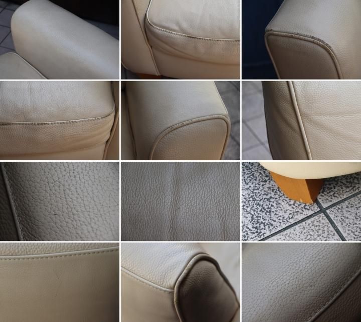 イタリアのブランドNATUZZI(ナツッジ)の総革張りシングルソファ イタリアのブランドNATUZZI(ナツッジ)の総革張りシングルソファ