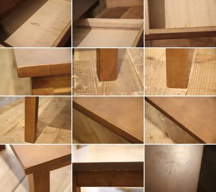 稀少なバーチ材を使用した無印良品(MUJI)のローテーブル 引出し 稀少なバーチ材を使用した無印良品(MUJI)のローテーブル 引出し