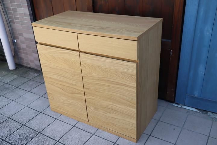人気の無印良品(MUJI)のオーク材 キャビネット・木製扉 人気の無印良品(MUJI)のオーク材 キャビネット・木製扉