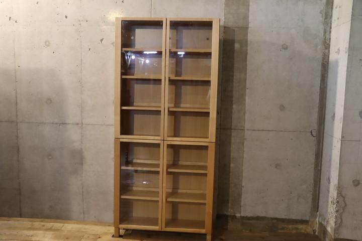 人気の無印良品(MUJI)の木製薄型シェルフ・ハイタイプ・ワイド 人気の無印良品(MUJI)の木製薄型シェルフ・ハイタイプ・ワイド