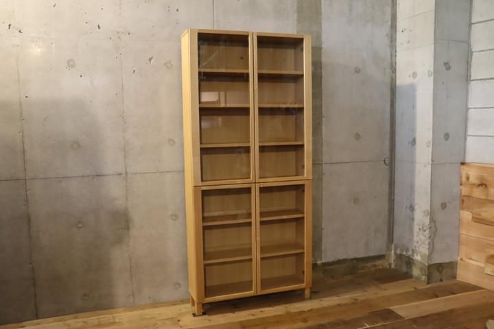 人気の無印良品(MUJI)の木製薄型シェルフ・ハイタイプ・ワイド 人気の無印良品(MUJI)の木製薄型シェルフ・ハイタイプ・ワイド