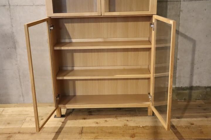 人気の無印良品(MUJI)の木製薄型シェルフ・ハイタイプ・ワイド 人気の無印良品(MUJI)の木製薄型シェルフ・ハイタイプ・ワイド