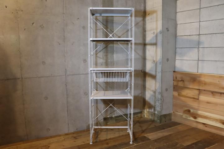 無印良品(MUJI)の人気の4段スチールユニットシェルフ/ワイヤー 無印良品(MUJI)の人気の4段スチールユニットシェルフ/ワイヤー