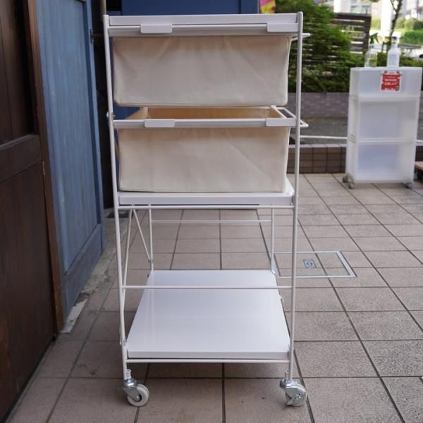 無印良品(MUJI)のスチール3段引き出し付きユニットシェルフ 無印良品(MUJI)のスチール3段引き出し付きユニットシェルフ