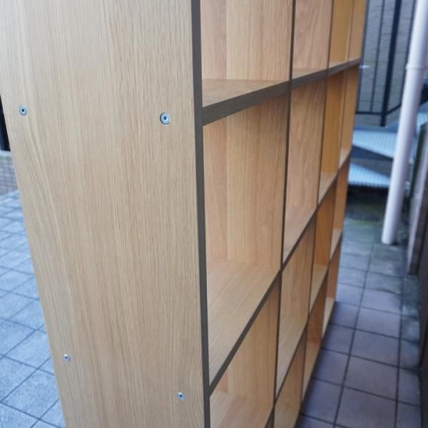人気の無印良品(MUJI)のオーク材 5段・4列スタッキングシェルフ 人気の無印良品(MUJI)のオーク材 5段・4列スタッキングシェルフ