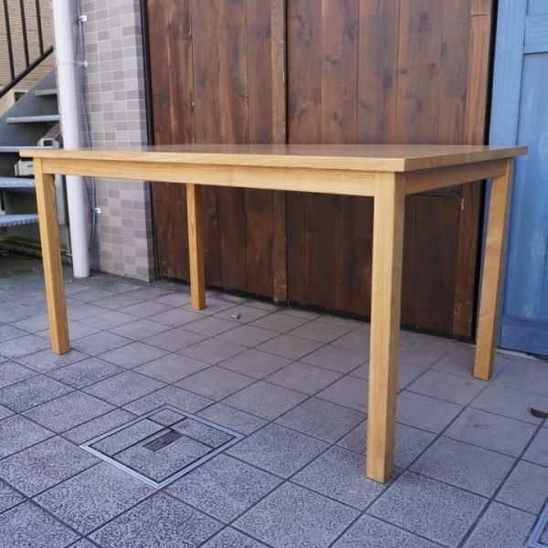無印良品(MUJI)の希少なタモ材 ダイニングテーブル 140cmです 無印良品(MUJI)の希少なタモ材 ダイニングテーブル 140cmです