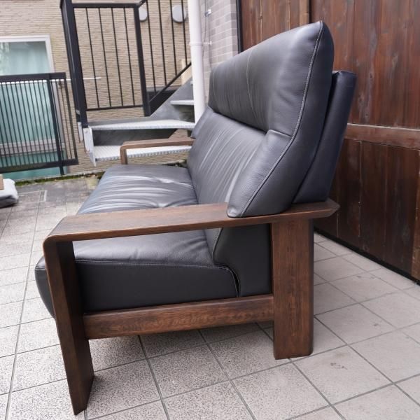 karimoku(カリモク家具)のダンテ 本革3人掛けソファです。モダン karimoku(カリモク家具)のダンテ 本革3人掛けソファです。モダン
