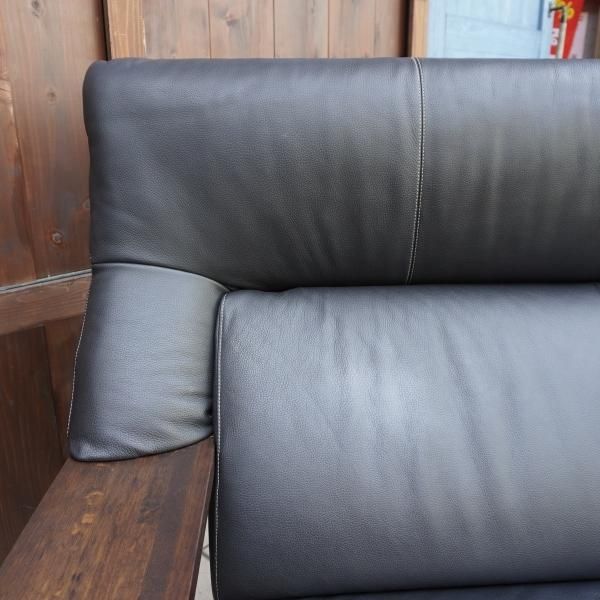 値下げ/karimoku(カリモク家具)のダンテ 本革3人掛けソファです 値下げ/karimoku(カリモク家具)のダンテ 本革3人掛けソファです