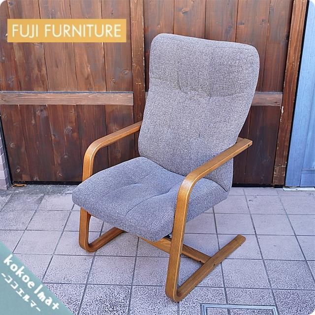 FUJI FURNITURE/冨士ファニチア 本革デスクチェア ロッキング機構 通販