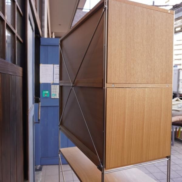無印良品(MUJI)の人気のタモ材×ステンレスユニットシェルフ 無印良品(MUJI)の人気のタモ材×ステンレスユニットシェルフ