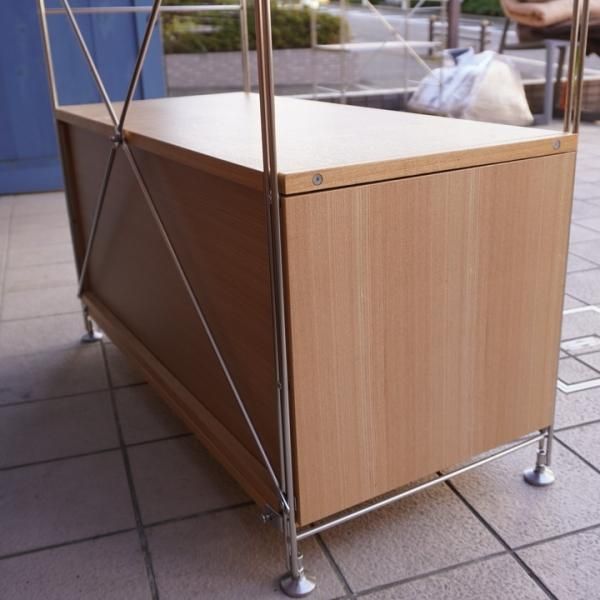 無印良品(MUJI)の人気のタモ材×ステンレスユニットシェルフ 無印良品(MUJI)の人気のタモ材×ステンレスユニットシェルフ