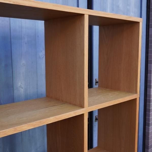 人気の無印良品(MUJI)のオーク材 5段・4列スタッキングシェルフ 人気の無印良品(MUJI)のオーク材 5段・4列スタッキングシェルフ