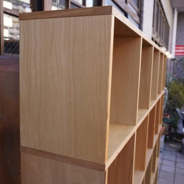 人気の無印良品(MUJI)のオーク材 5段・4列スタッキングシェルフ 人気の無印良品(MUJI)のオーク材 5段・4列スタッキングシェルフ
