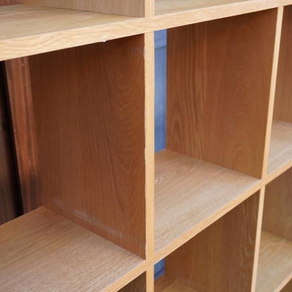 人気の無印良品(MUJI)のオーク材 5段・4列スタッキングシェルフ 人気の無印良品(MUJI)のオーク材 5段・4列スタッキングシェルフ