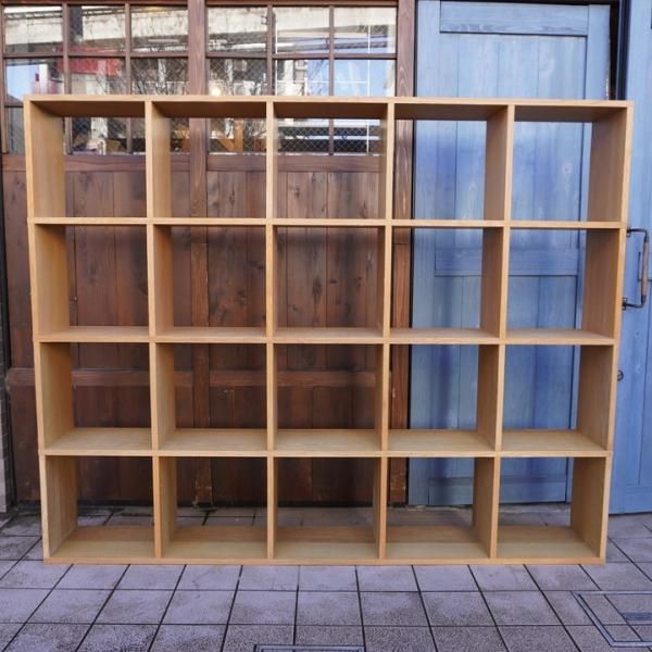人気の無印良品(MUJI)のオーク材 5段・4列スタッキングシェルフ 人気の無印良品(MUJI)のオーク材 5段・4列スタッキングシェルフ