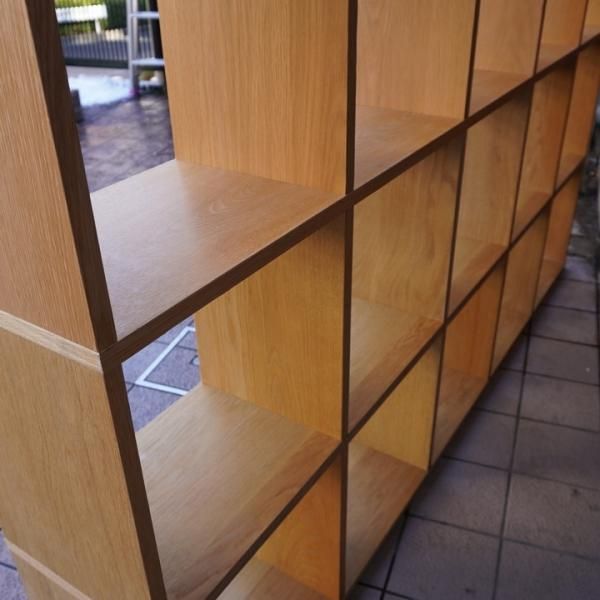 人気の無印良品(MUJI)のオーク材 5段・4列スタッキングシェルフ 人気の無印良品(MUJI)のオーク材 5段・4列スタッキングシェルフ
