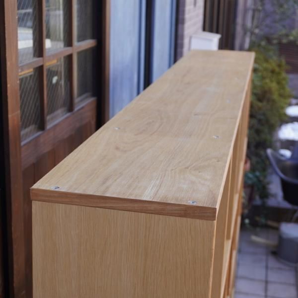 人気の無印良品(MUJI)のオーク材 5段・4列スタッキングシェルフ 人気の無印良品(MUJI)のオーク材 5段・4列スタッキングシェルフ