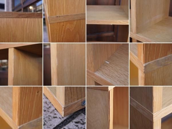 人気の無印良品(MUJI)のオーク材 5段・4列スタッキングシェルフ 人気の無印良品(MUJI)のオーク材 5段・4列スタッキングシェルフ
