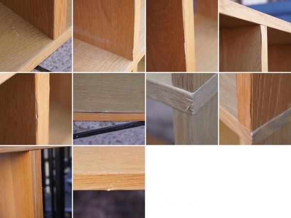 人気の無印良品(MUJI)のオーク材 5段・4列スタッキングシェルフ 人気の無印良品(MUJI)のオーク材 5段・4列スタッキングシェルフ