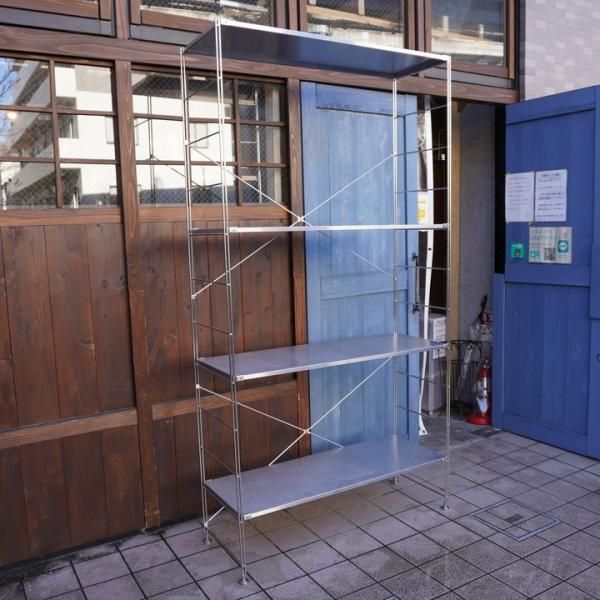 無印良品(MUJI)の人気の4段ステンレスユニットシェルフです 無印良品(MUJI)の人気の4段ステンレスユニットシェルフです