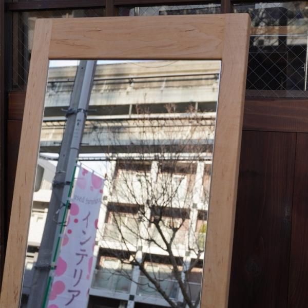 処分価格10/14まで　IDEE イデー  スタンドミラー　姿見 SLEIGH MIRROR Natural｜スタンドミラー｜IDEE SHOP Online