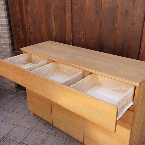 人気の無印良品(MUJI)のタモ材 キャビネット・木製扉 人気の無印良品(MUJI)のタモ材 キャビネット・木製扉