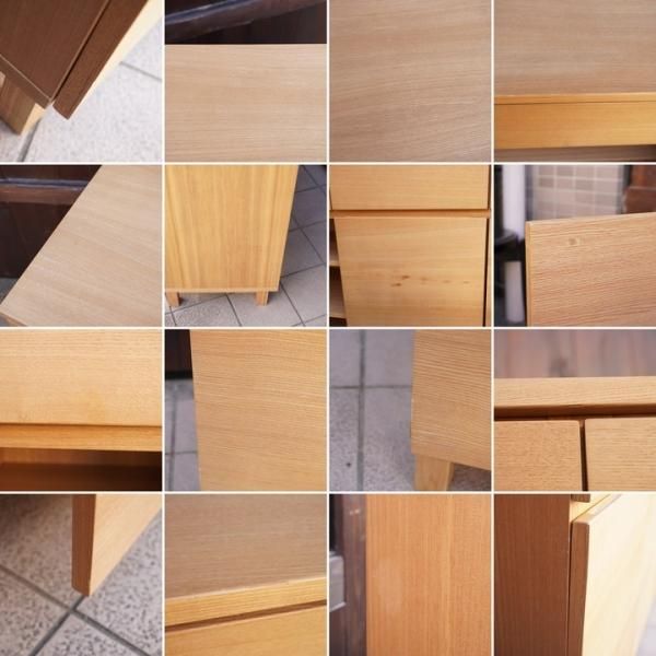 人気の無印良品(MUJI)のタモ材 キャビネット・木製扉 人気の無印良品(MUJI)のタモ材 キャビネット・木製扉
