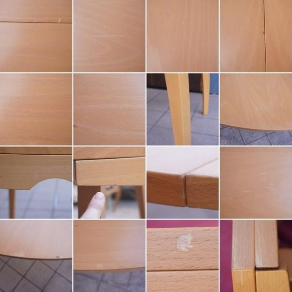 イタリアのCalligaris(カリガリス)社のビーチ材伸長式ダイニング イタリアのCalligaris(カリガリス)社のビーチ材伸長式ダイニング