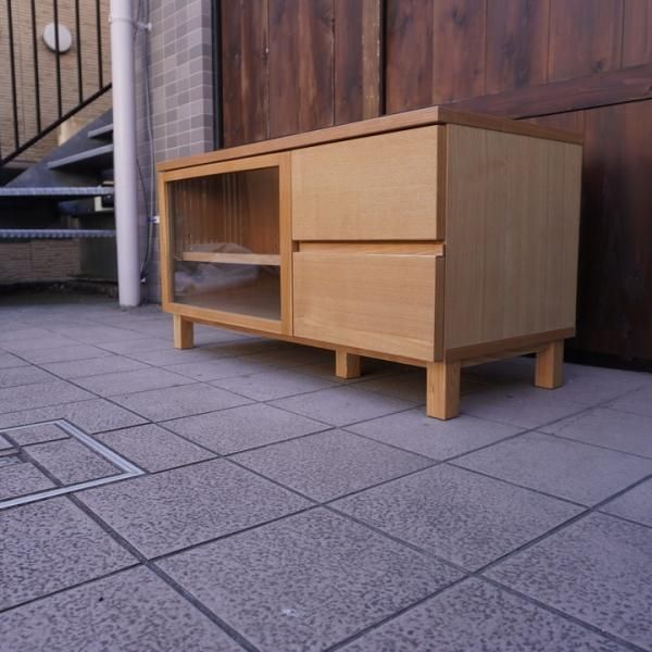 無印良品(MUJI)のタモ材 AVラック。シンプルなTVボードは圧迫感 無印良品(MUJI)のタモ材 AVラック。シンプルなTVボードは圧迫感